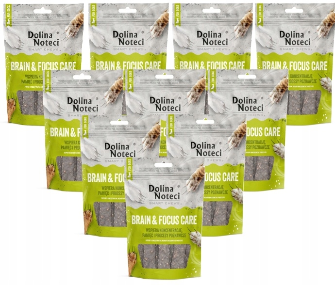 Dolina Noteci Smart Chews Brain & Focus Care kousátka pro psa 10x7ks