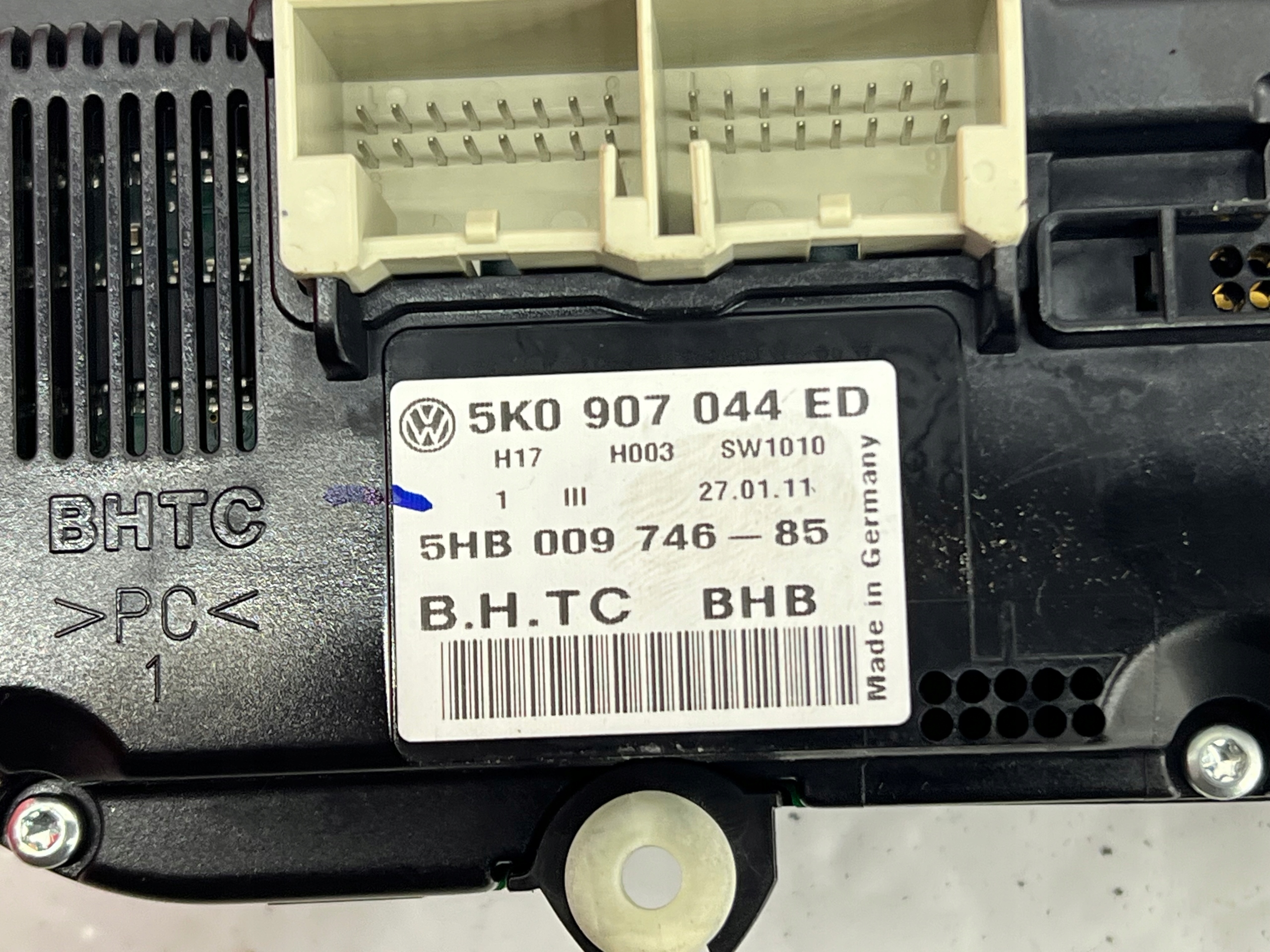 control panel air conditioning devices VW PASSAT B7 5K0907044ED sedan/sedan 10-15