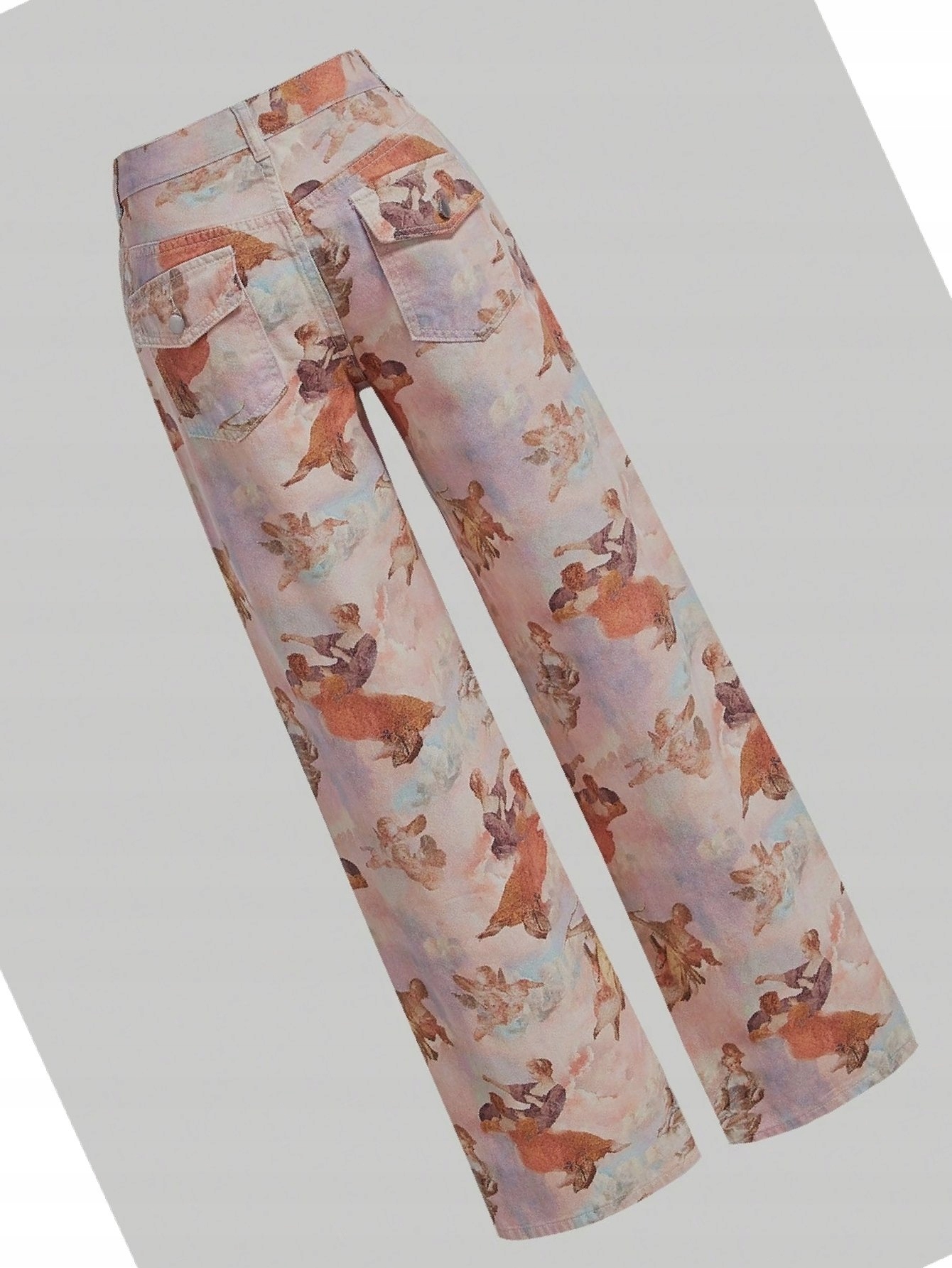 Dámské džíny Styl Růžové Vzorované Vintage Každodenní Jednoduché 26