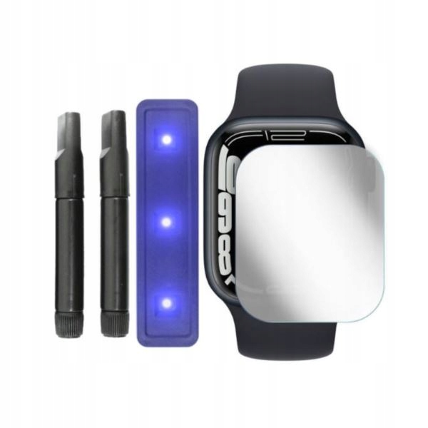 

9H Szkło do Apple Watch 7 41mm Glastify Uvtg+ 2szt