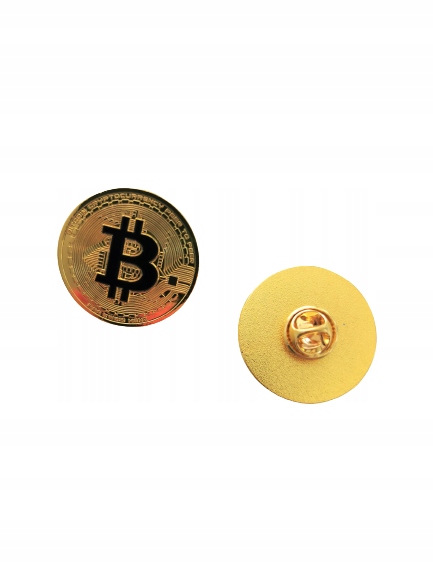 

Kryptowaluta przypinka moneta Bitcoin brelok Btc
