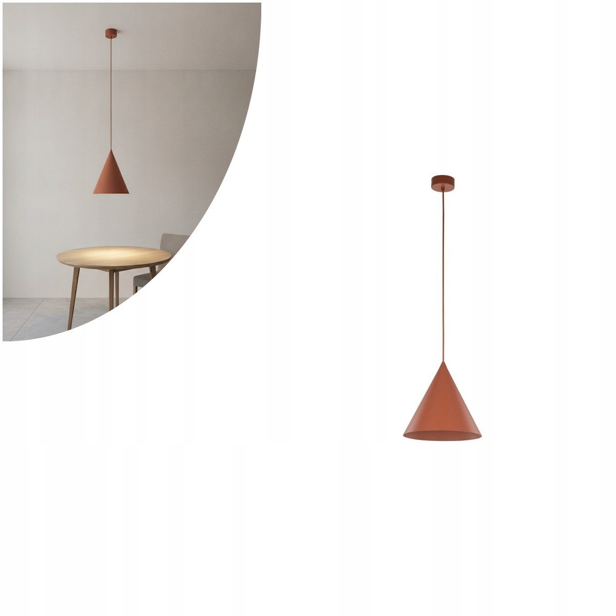 Závesná lampa Shine Red Červená Tk Lighting