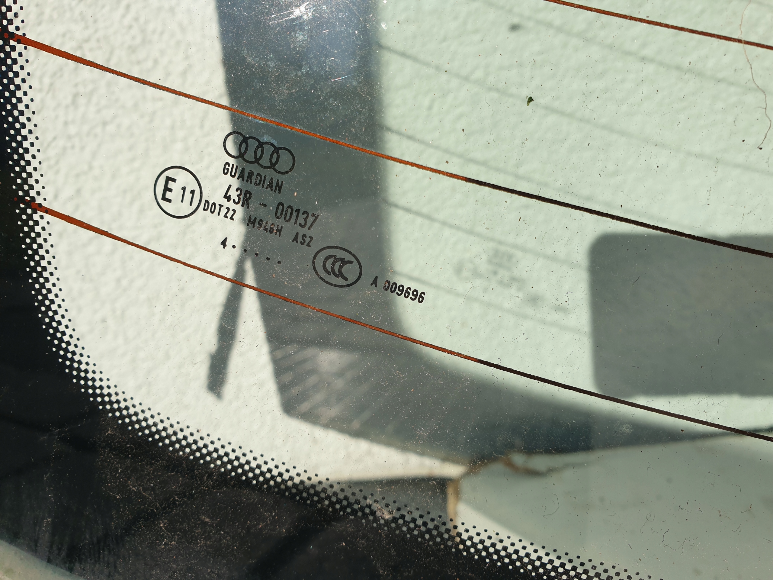 window rear AUDI A6 C6 2004- sedan