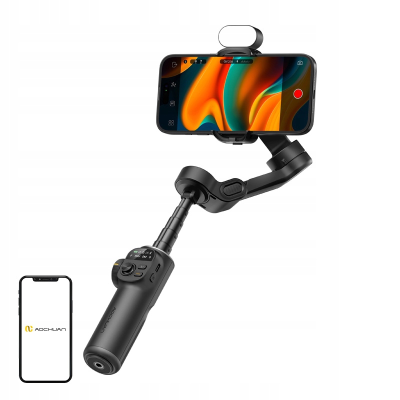 Gimbal Aochuan X2 s Rgb osvětlením (černý)
