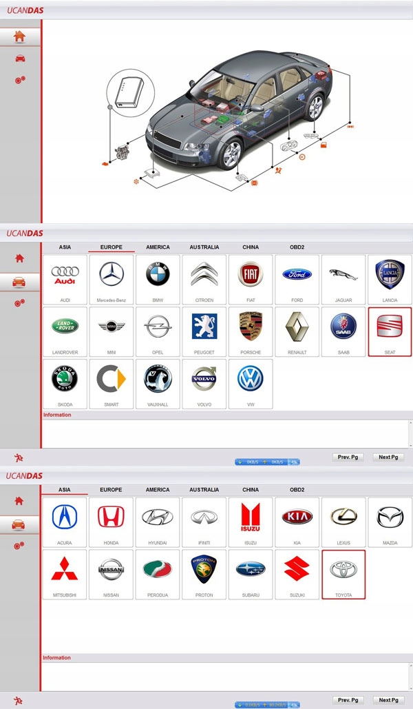 UCANDAS VDM2 OBD2 DPF EPB ECU VIN Test PL Kod producenta UCANDAS