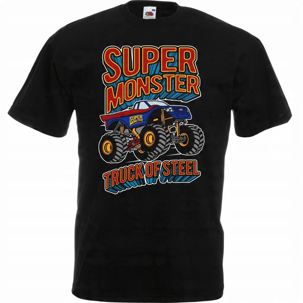 

Koszulka monster truck super samochód S czarna
