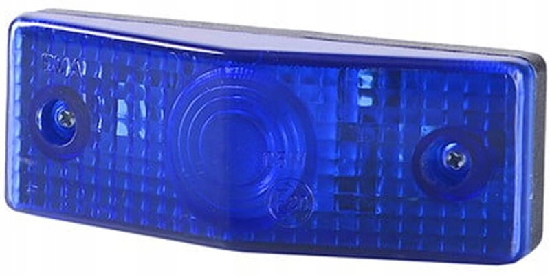 

Lampa Ozdobna Niebieska Żarówkowa Płaska