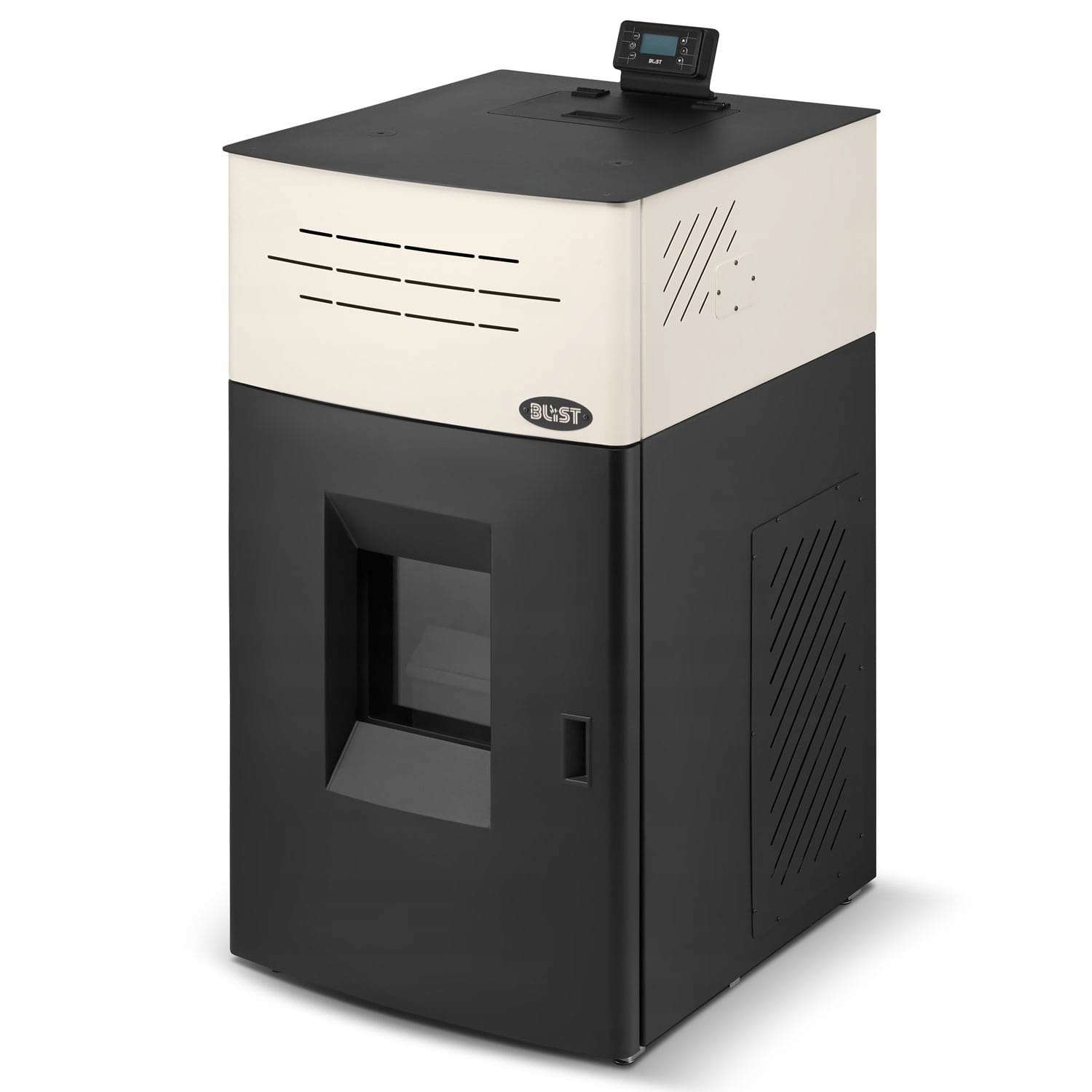 Kamna krb kotel Co na pelety s vodním pláštěm Sahara 21 Blist béžová A++