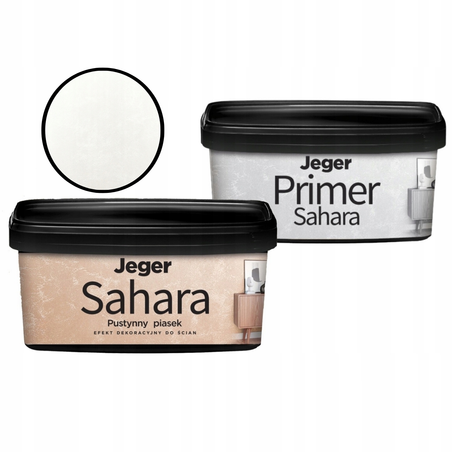 Zestaw Efekt Ścienny Pustynny Piasek Sahara Nicola 1L Primer Sahara 1L