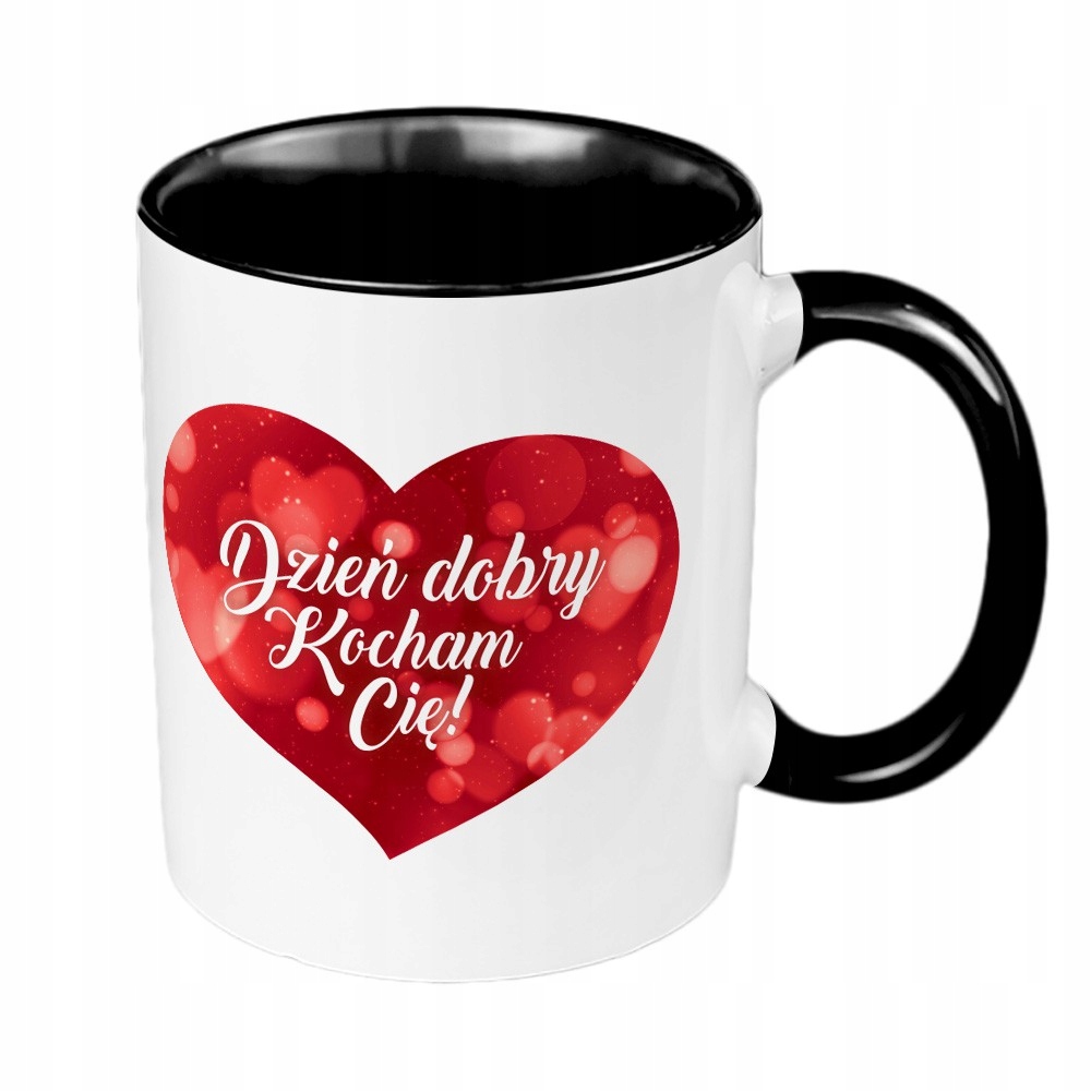 

Kubek "Dzień dobry kocham Cię"- czarny.