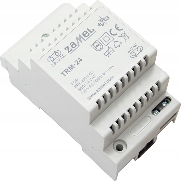 

Transformator Modułowy 230/24VAC 15VA TRM-24 Zamel