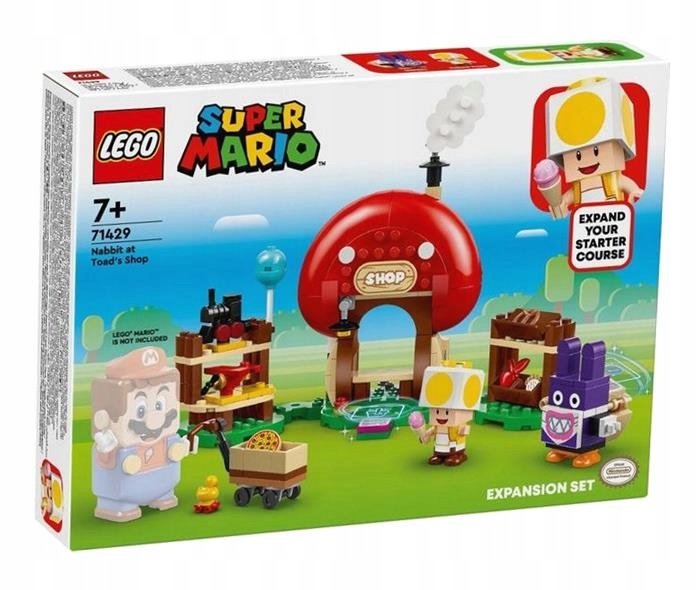 LEGO SUPER MARIO 71429 NABBIT W SKLEPIE TOADA