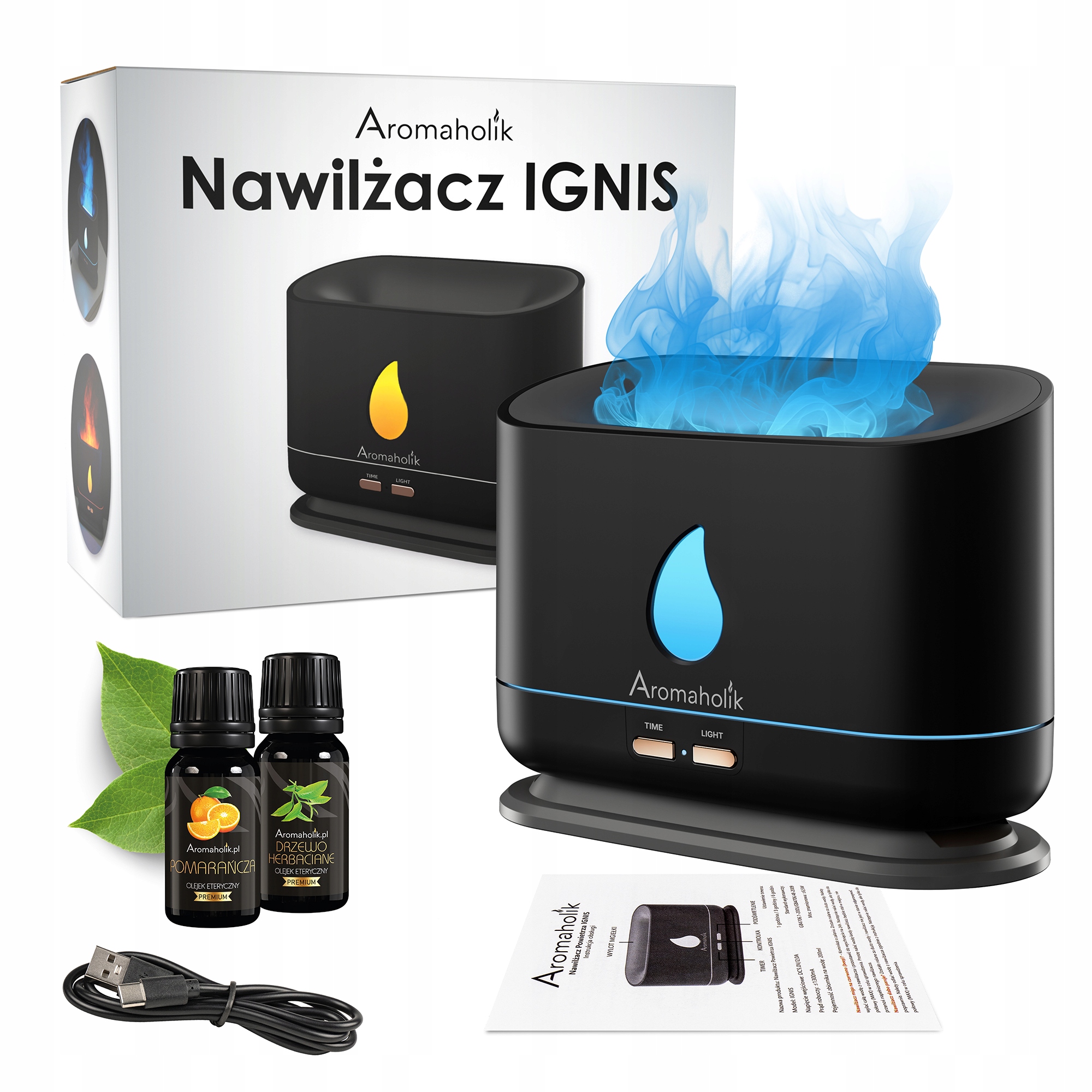 Noční Lampa s funkcí zvlhčování esenciální oleje Aromaterapie