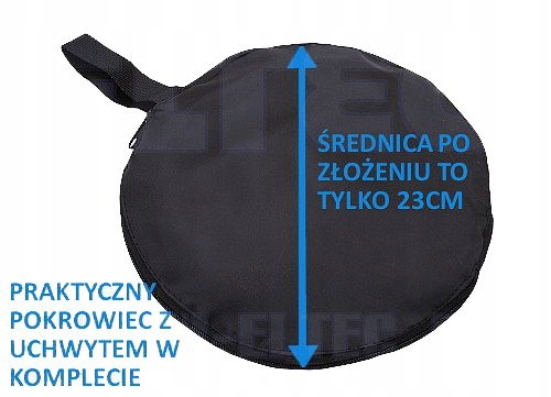 BLENDA OKRĄGŁA do ZDJĘĆ 5w1 60cm DYFUZOR POKROWIEC Rozmiar Do 60cm