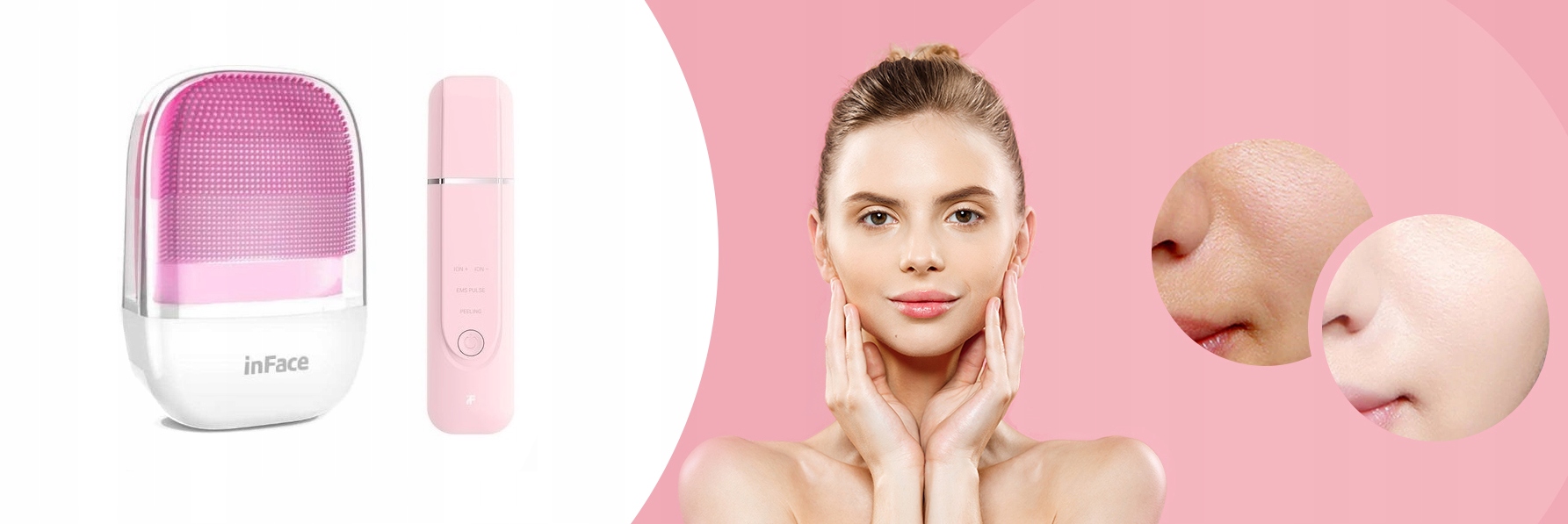 inFace SZCZOTECZKA + PEELING KAWITACYJNY Model MS2000