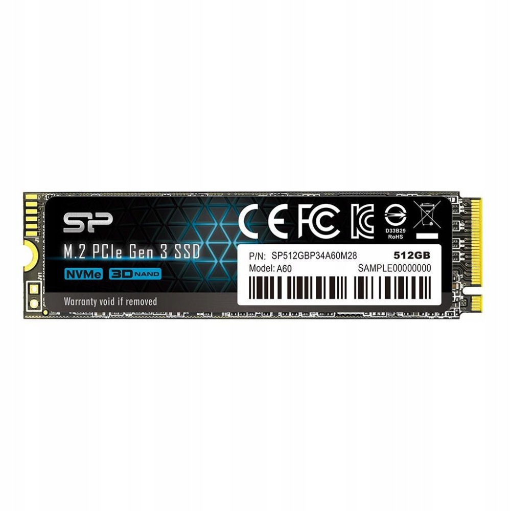 Ssd Silicon Power Ace A60 512GB PCIe Gen 3x4