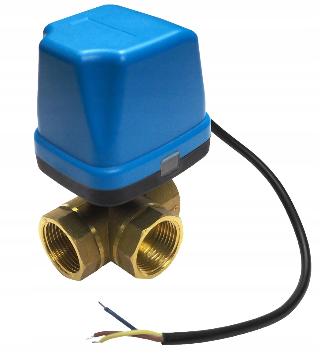 

Elektrozawór kulowy 1 cal 230V DN25 trójdrożny 230