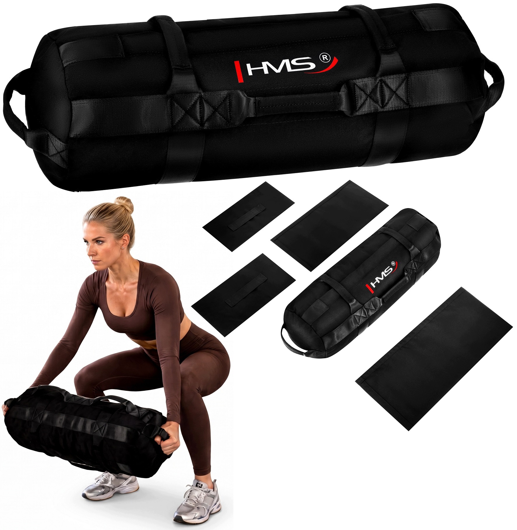 Boxovací Pytel na naplnění 40 kg PowerBag Černý pro cvičení Crossfit