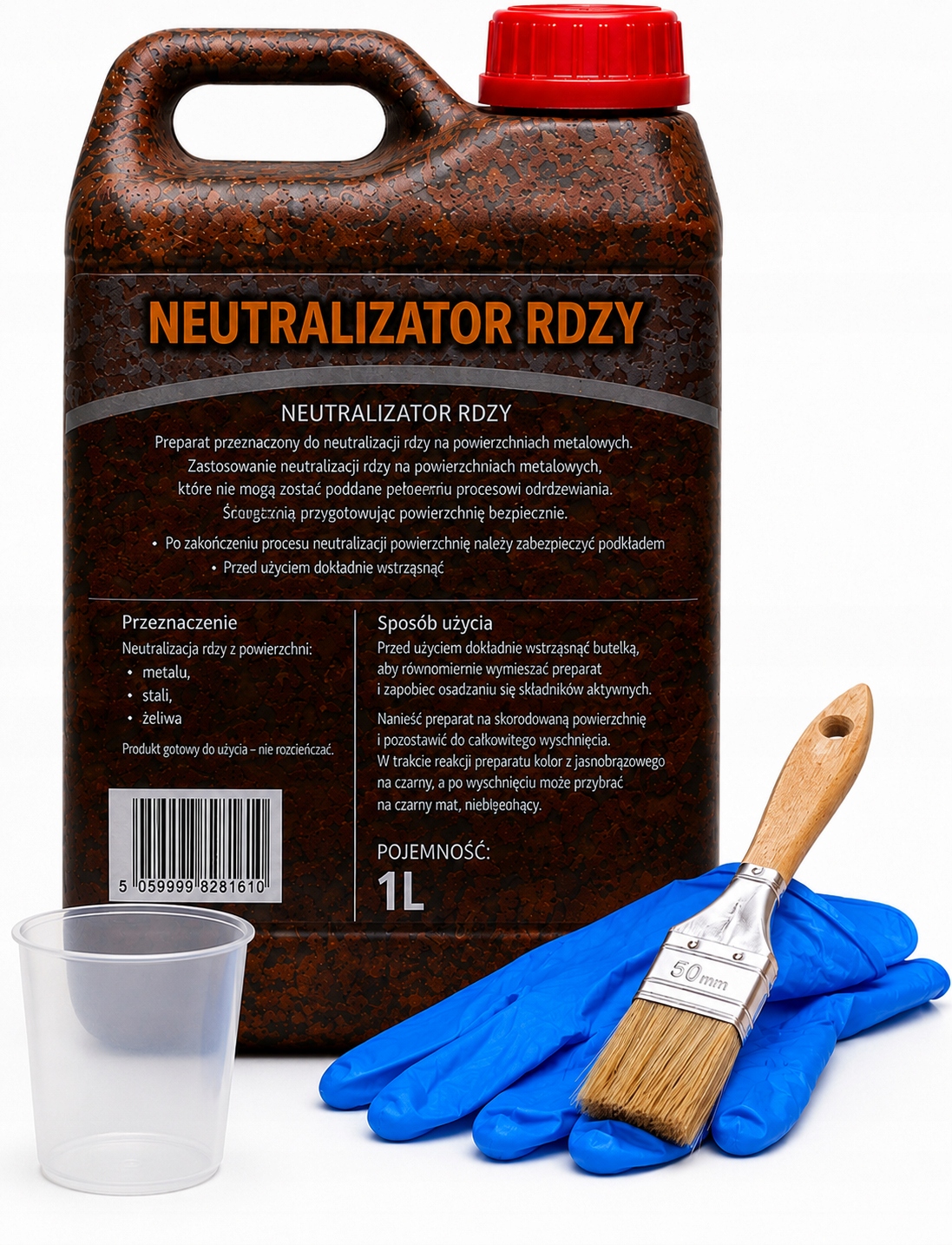 Neutralizator Rdzy 1,2 kg neutralizator odrdzewiacz 1Litr Akcesoria