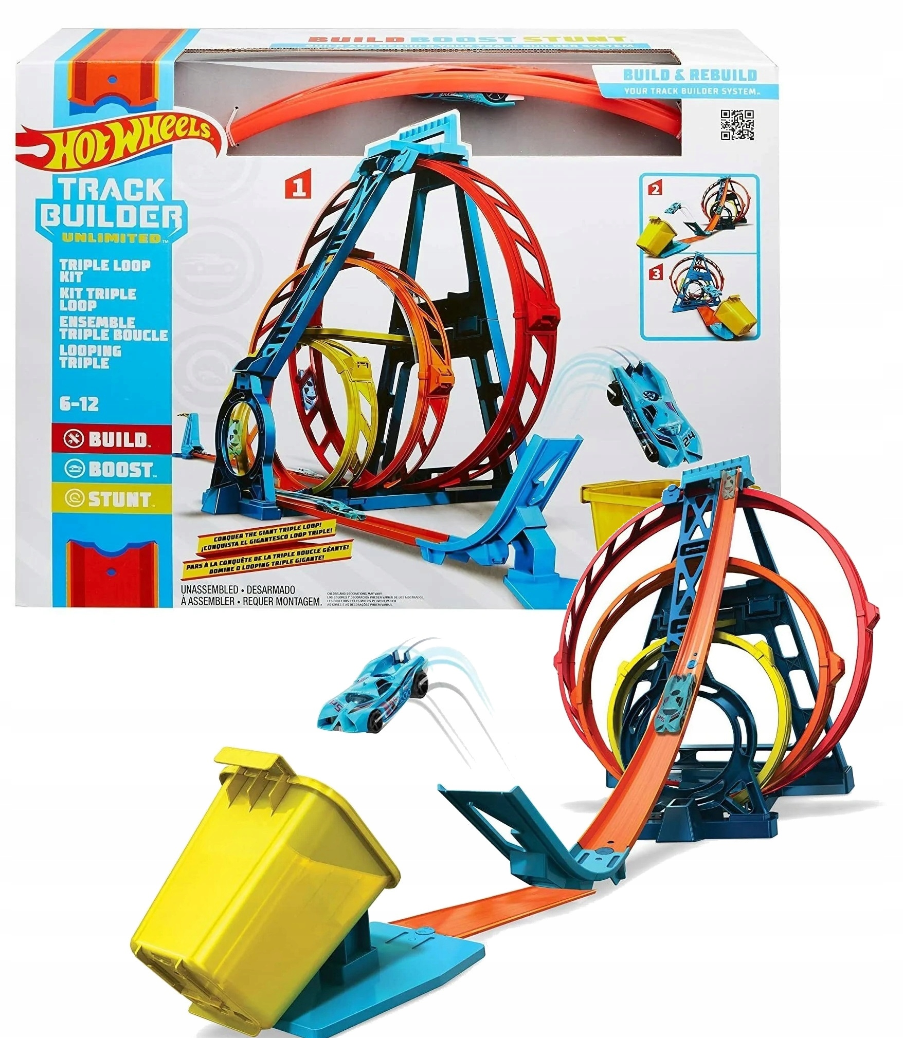 

Hot Wheels Tor Tory Zestaw Wyrzutnia Pętle Autko