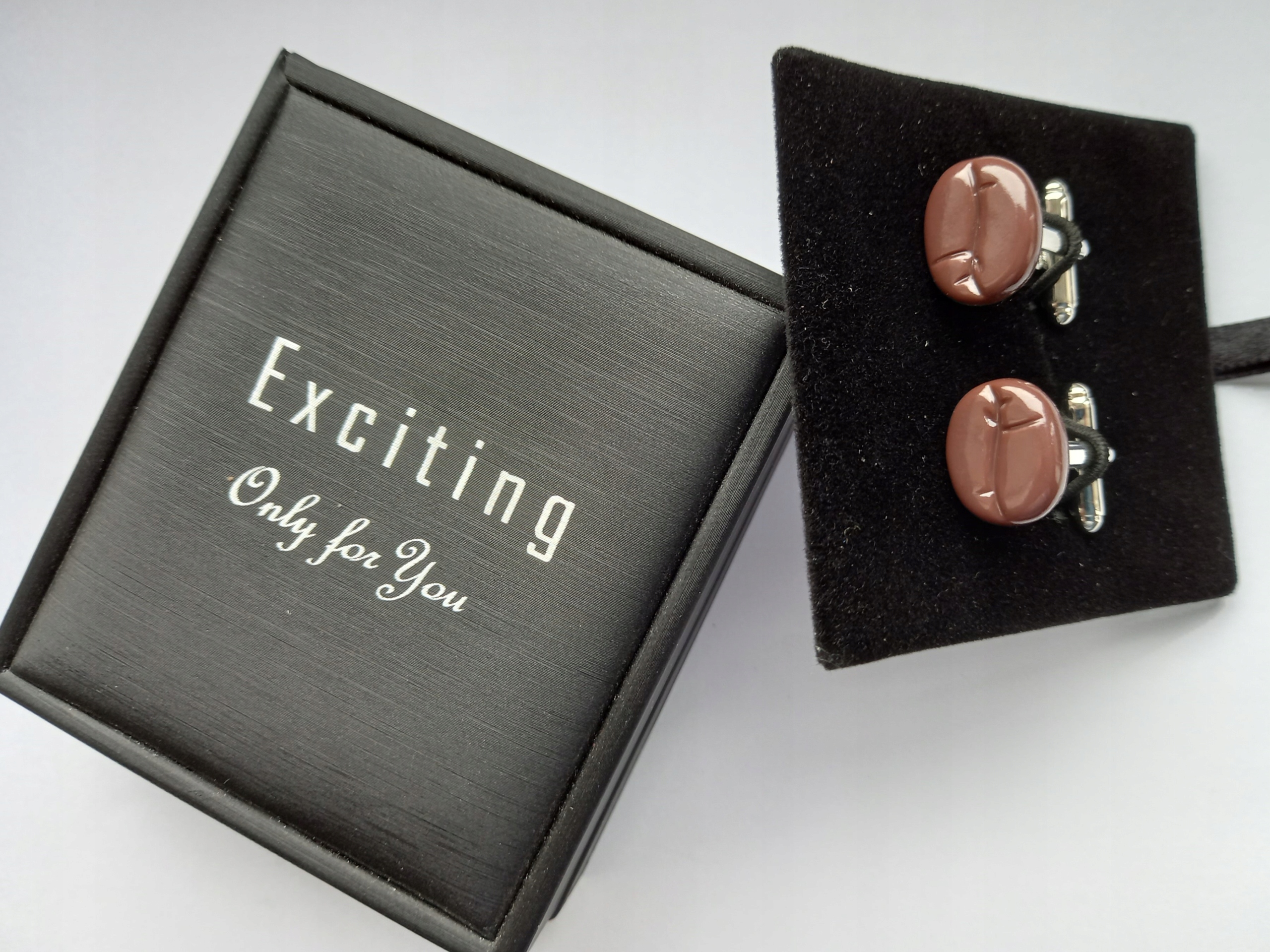 Manžetové knoflíčky Káva Kávová zrna pro kávovníky