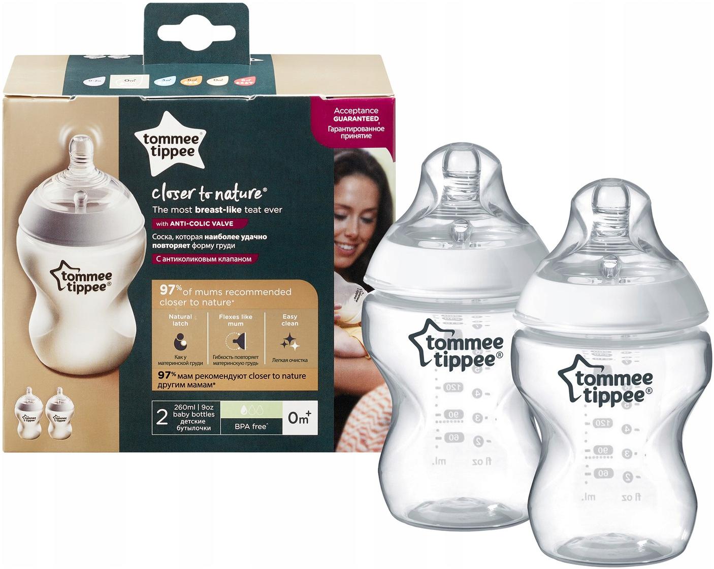 

Tommee Tippee Butelka 2x260ml