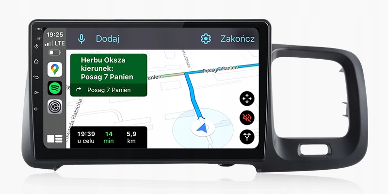 Volvo S60 V60 Radio Nawigacja Android Auto Apple Carplay 8GB/128GB Dsp