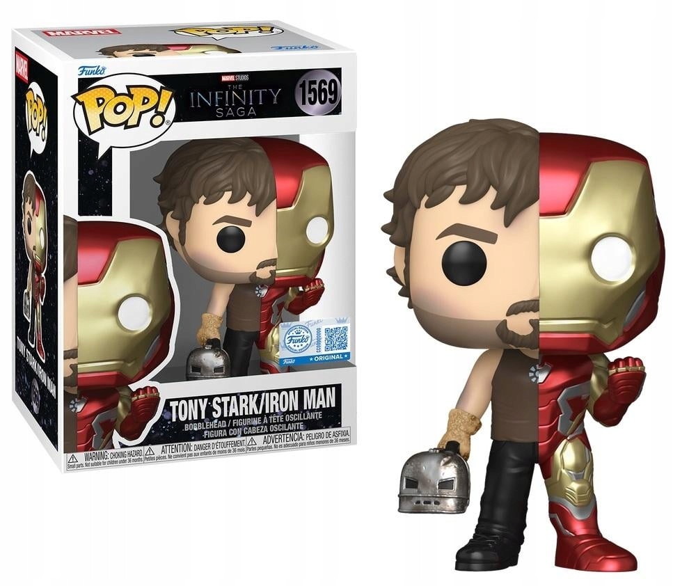 Funko Pop! Marvel 1569 Split Iron Man/Tony Stark
