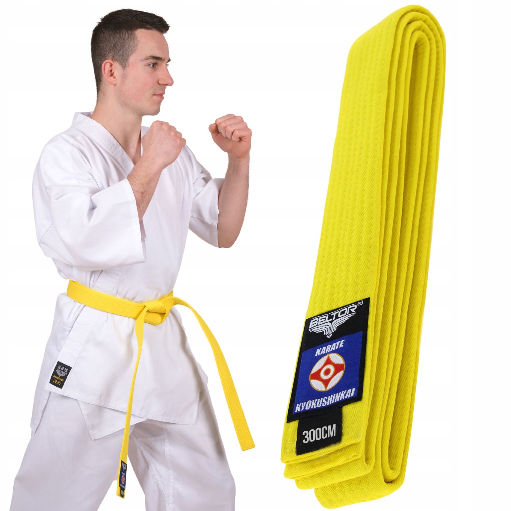 Żółty Pas Karate Kyokushinkai Beltor 300 cm