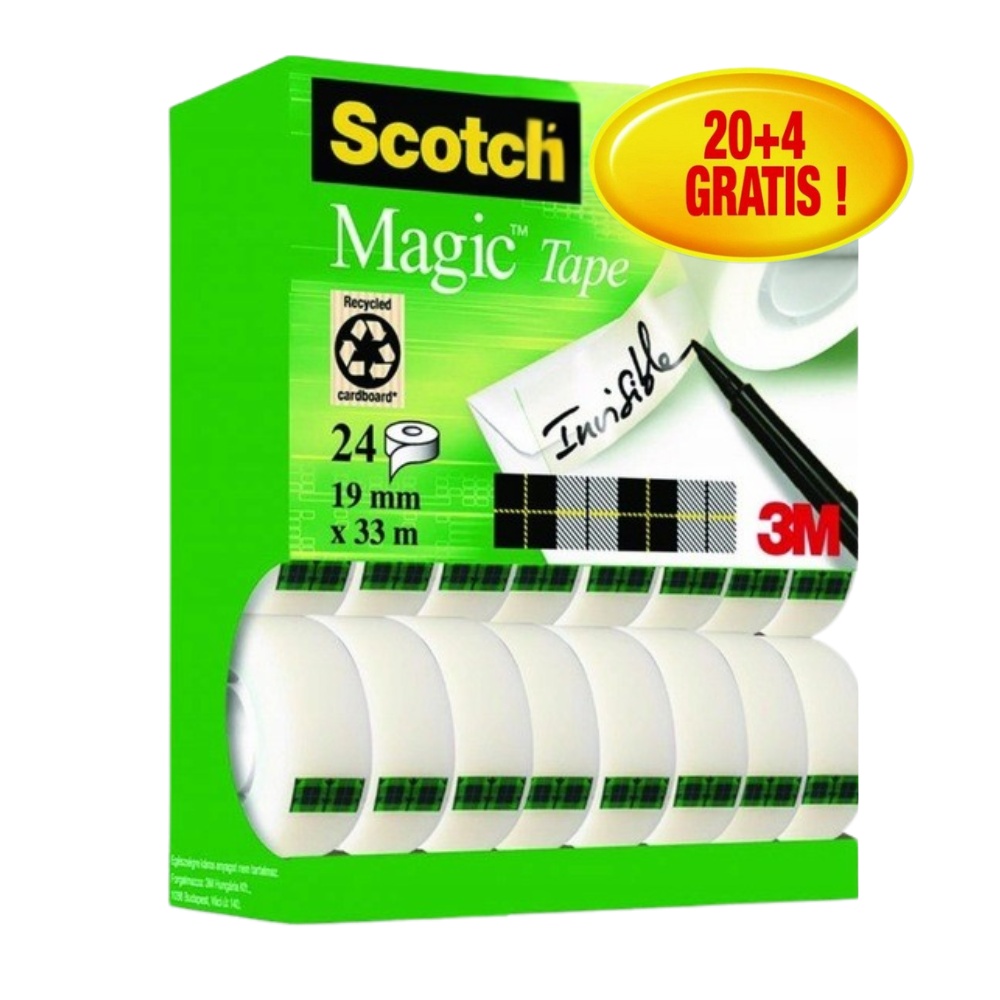 Taśma klejąca 3M Scotch Magic 20 rolek 4