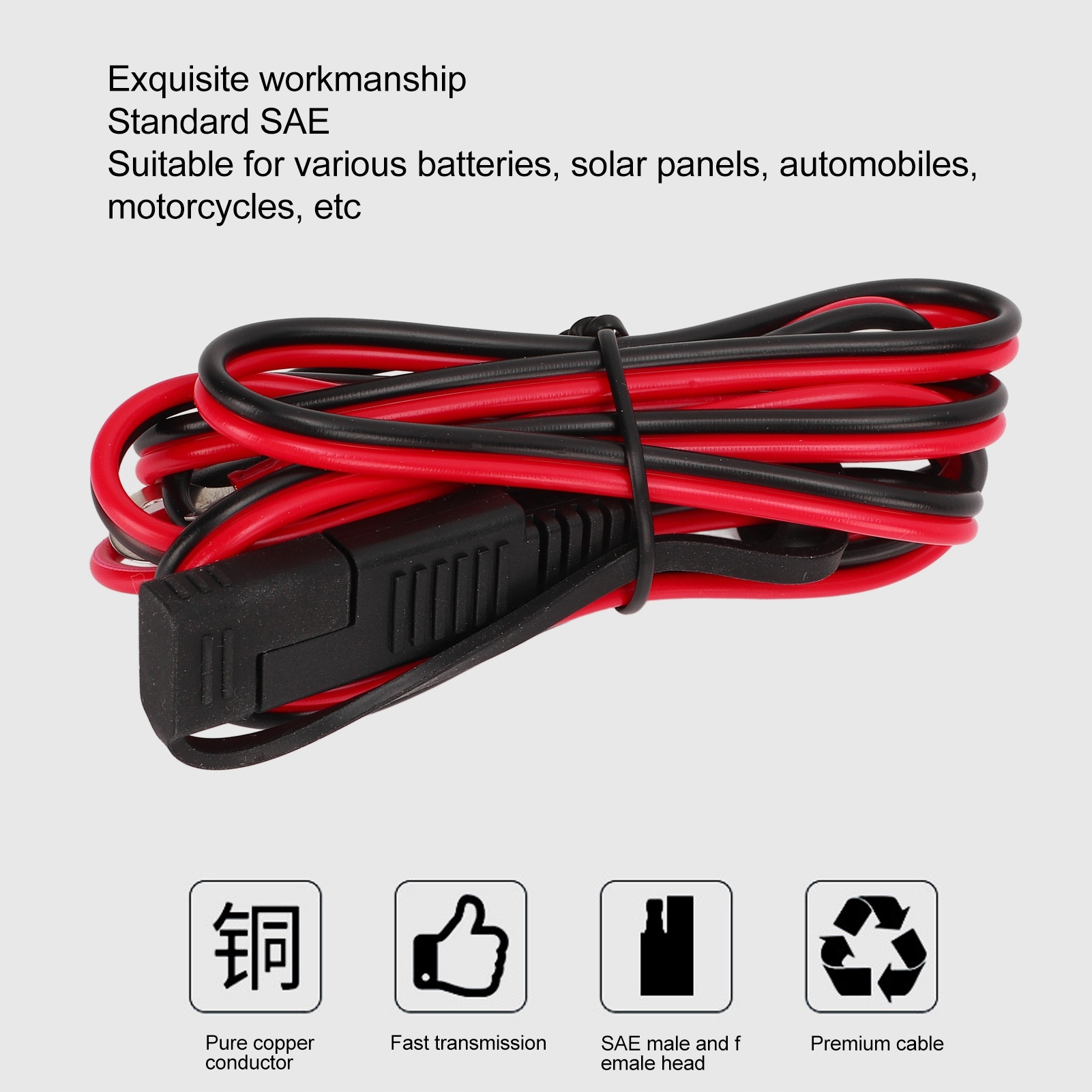 Kabel złącza akumulatora SAE Szybkozłączka SAE Marka bez marki