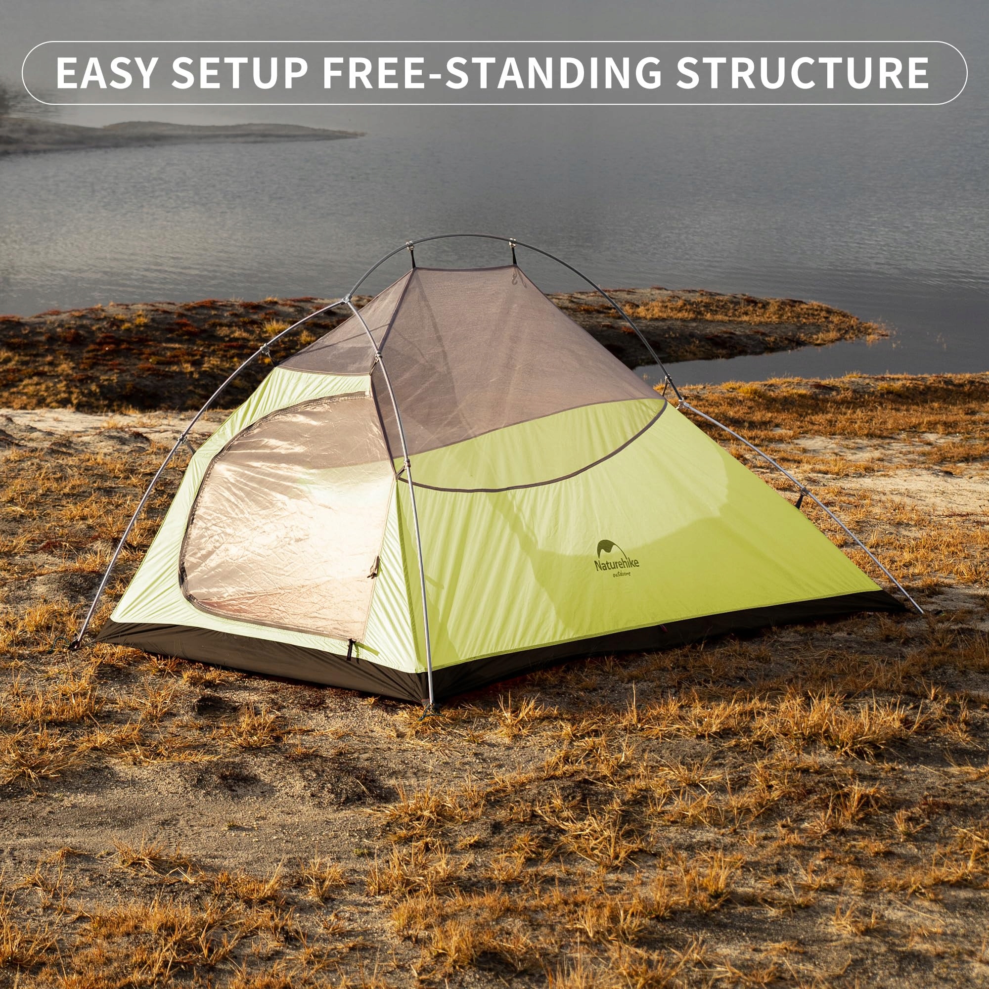 NATUREHIKE Cloud Up 2 Namiot Ultralekki 2 Osoby 3-4 Sezony Camping — miniatura 7