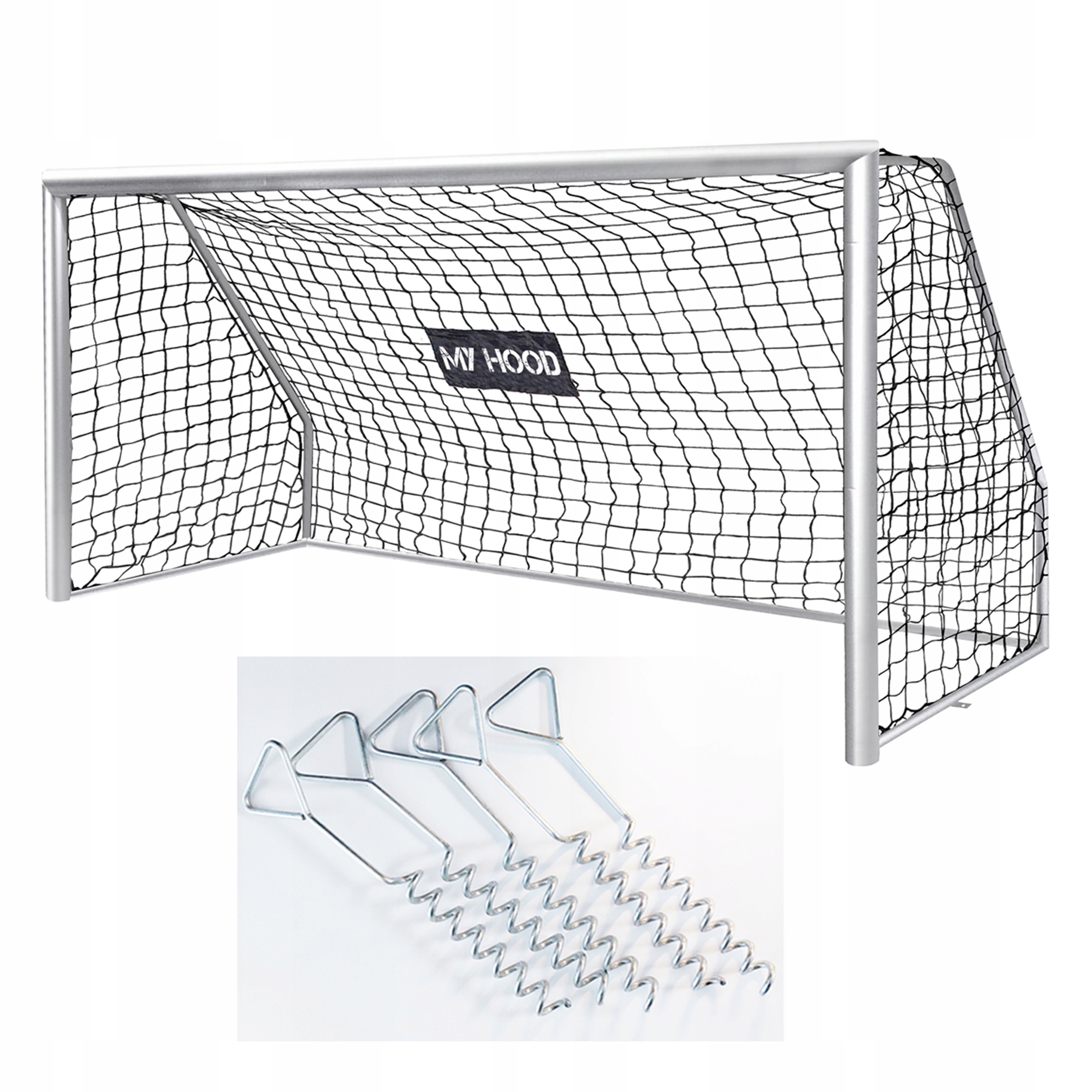 Bramka piłkarska My Hood stal ocynk Champion Mocna 76mm 5x2 m 500x200 Kotwy