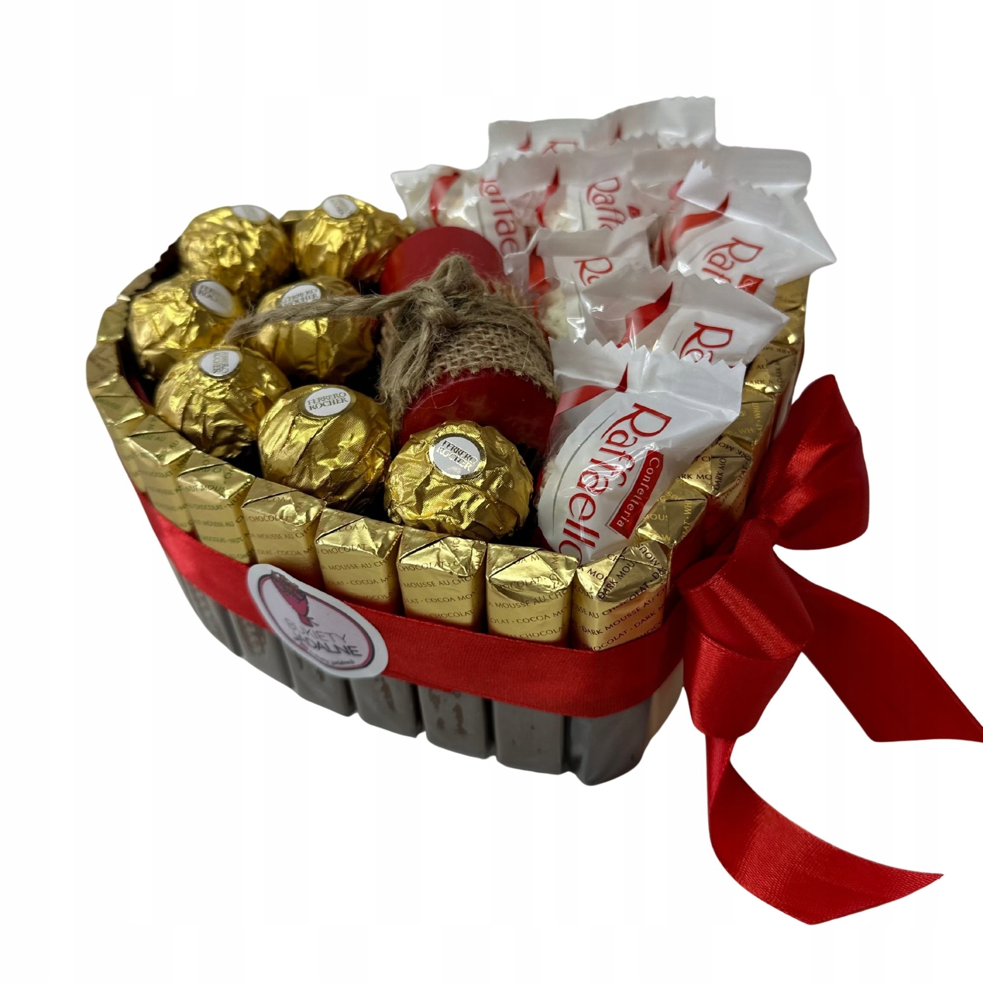 Levně Dárková Sada Dortík Dárek Merci Srdce Se Svíčkou Narozeniny Den