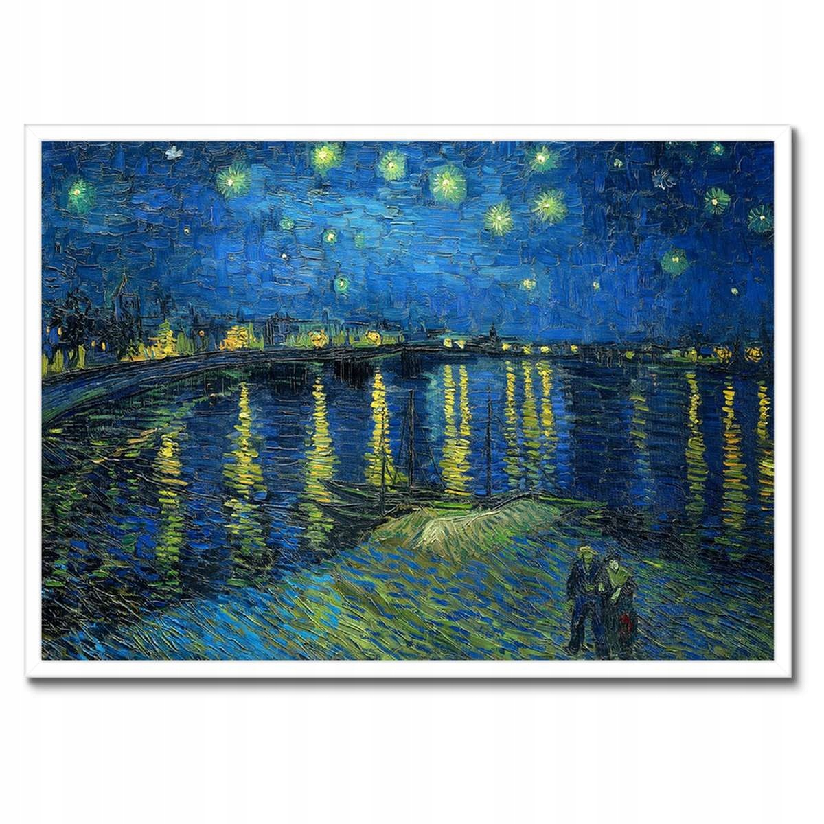 Plakáty v rámu 70x50 Hvězdná noc nad Rodanem