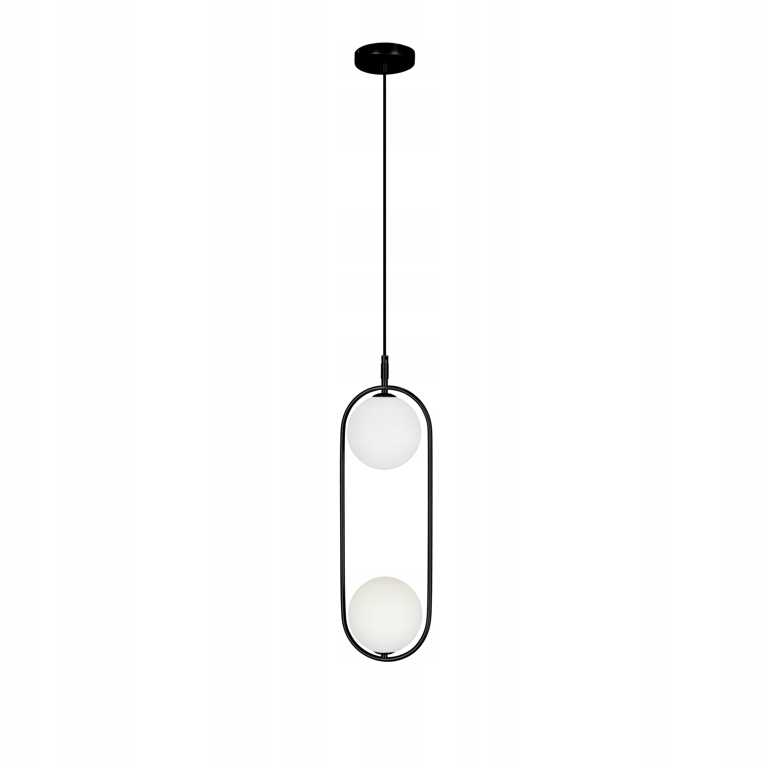 Cordel Závěsná lampa Zwis 2x28w G9 Černá Stínidlo Kulatý Koule 140 cm