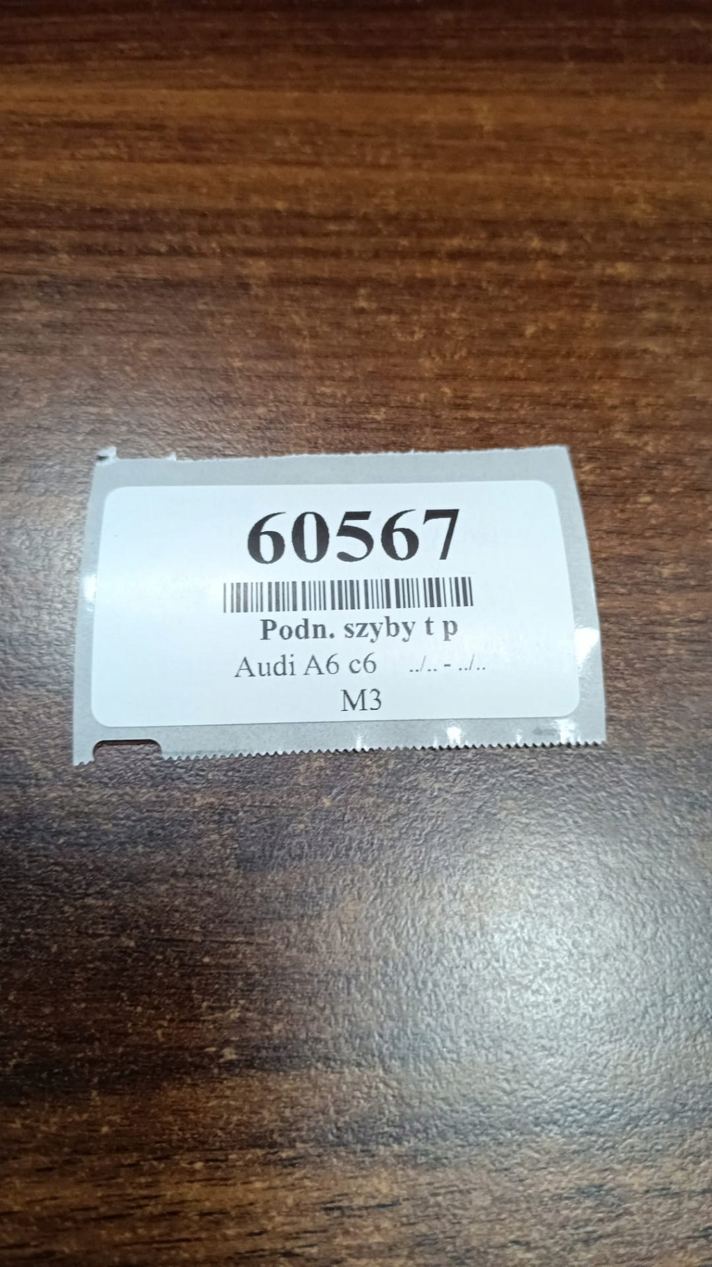 AUDI A6 C6 KOMBI window regulator right rear part