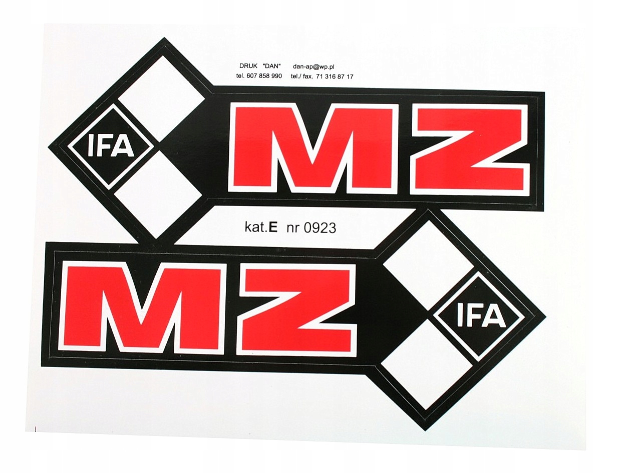 

Naklejki naklejka kalkomania Ifa Mz nalepka 2 Szt