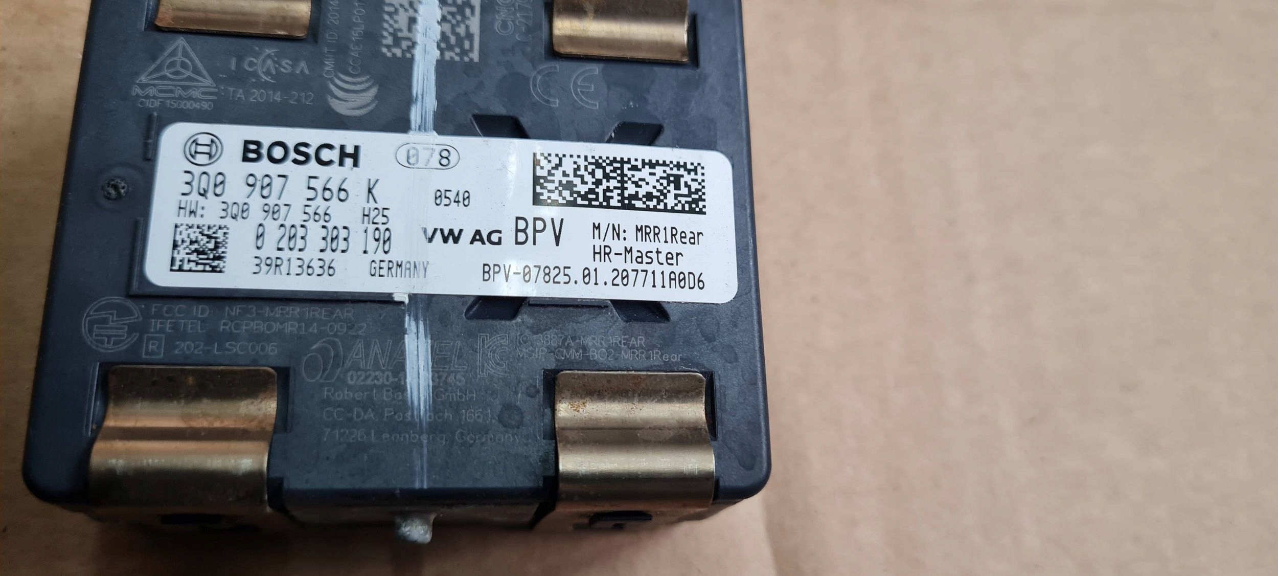 Q3 83A RADAR DISTRONIC right rear part sensor MARTWEGO POLA 3Q0907566K