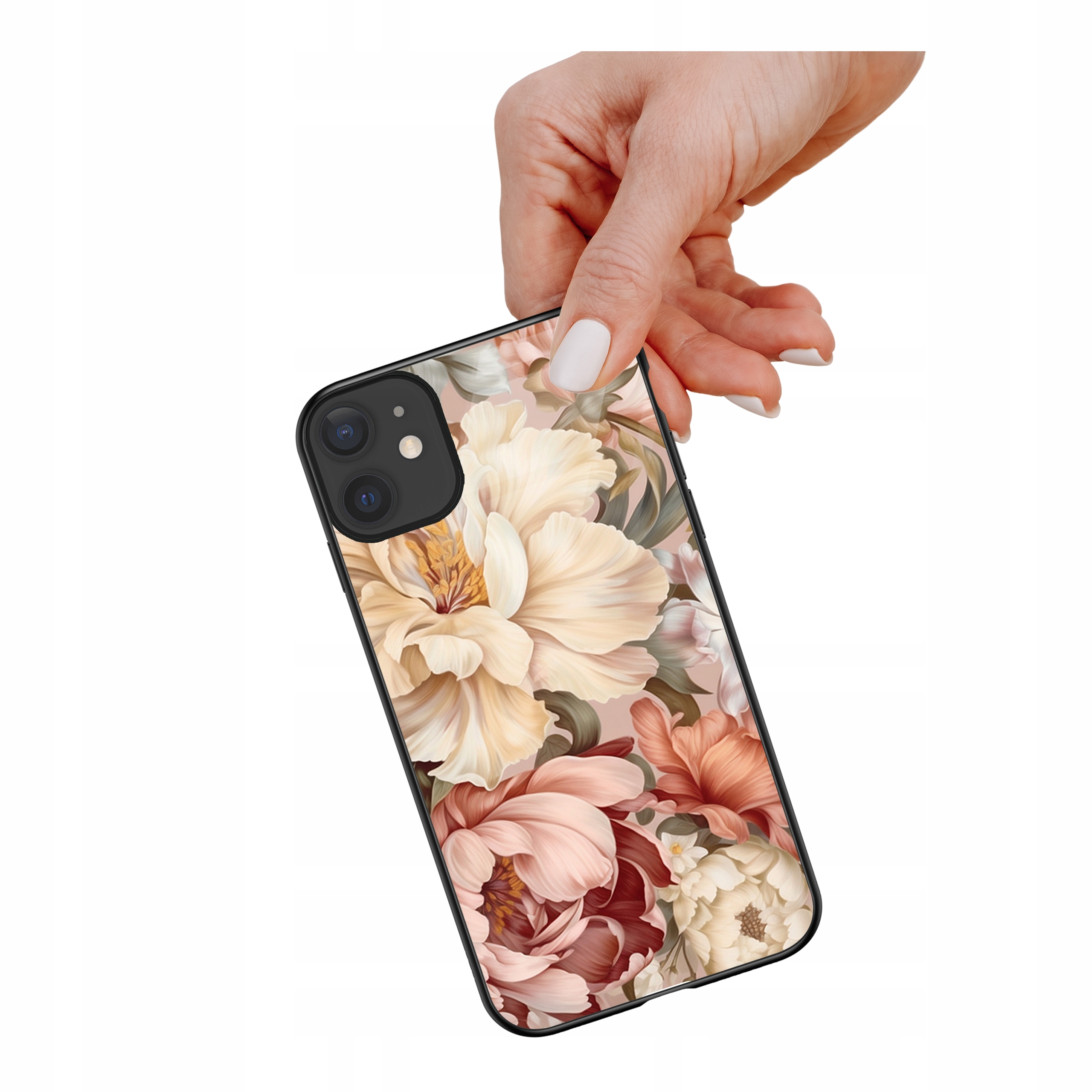 Etui szklane ceramiczne do iPhone 11 Bukiet kwiatów