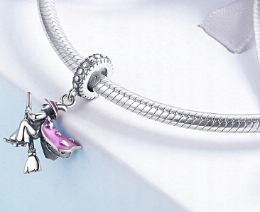 CHARMS ZAWIESZKA BABA JAGA wiedźma CZAROWNICA MAGIA S925 Marka Inna marka