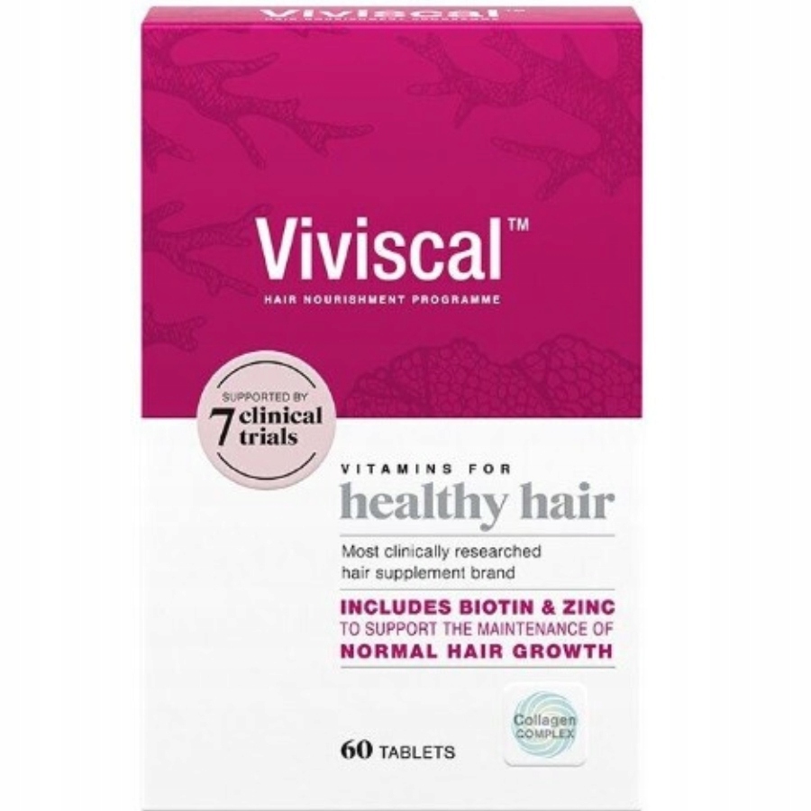 Viviscal Woman Suplement Stymulujący Porost Wzrost Włosów dla Kobiet 60tabl