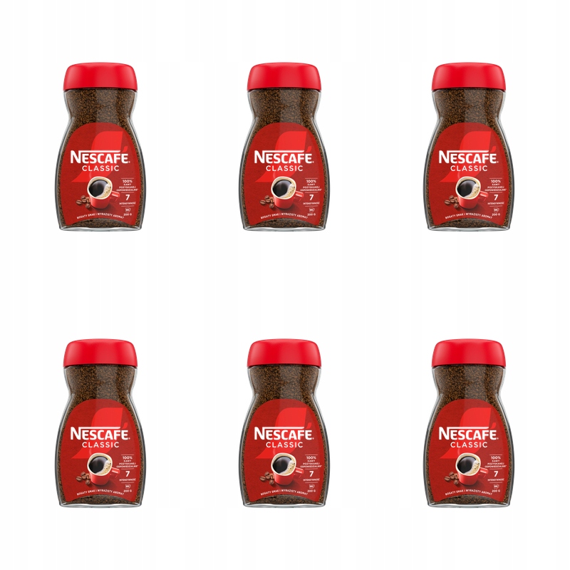 Nescafé Classic Kawa rozpuszczalna 200g X6