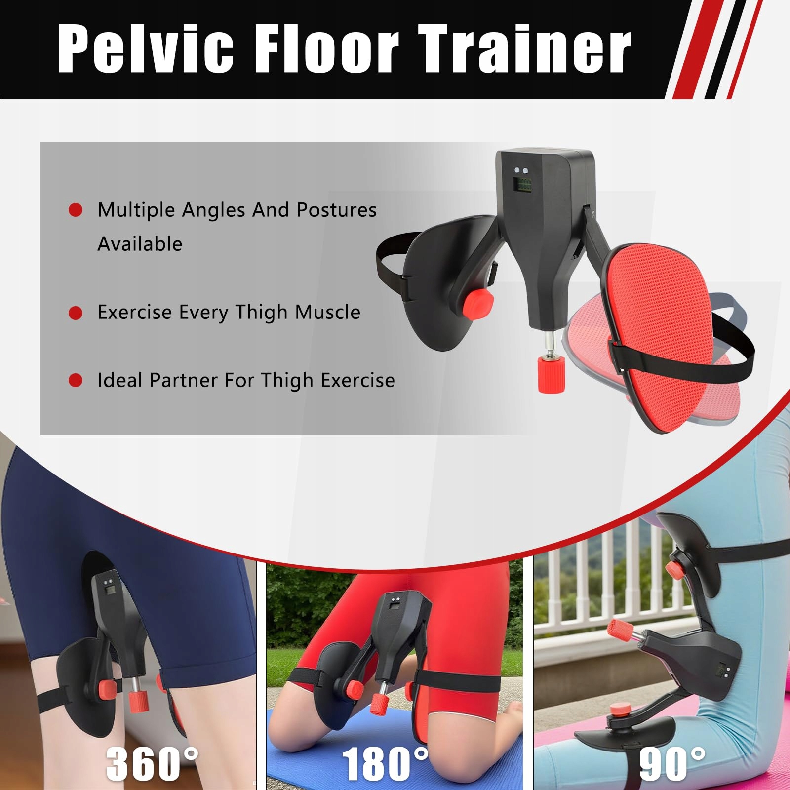 OBERSCHENKELTRAINER Trener Do Ćwiczeń Nóg I Miednicy Dla Mężczyzn I Kobiet — miniatura 4