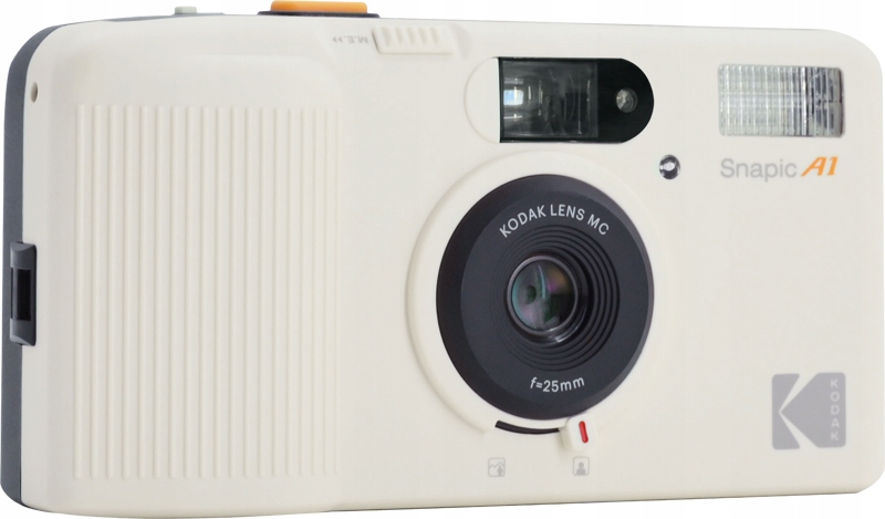 Kodak Snapic A1 Ivory White Analogový fotoaparát na klišé 35 mm Automat Oled