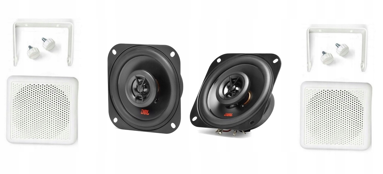 Reproduktory do auta v bílých pouzdrech Jbl Stage 424 – 4 Ohm – 150 W