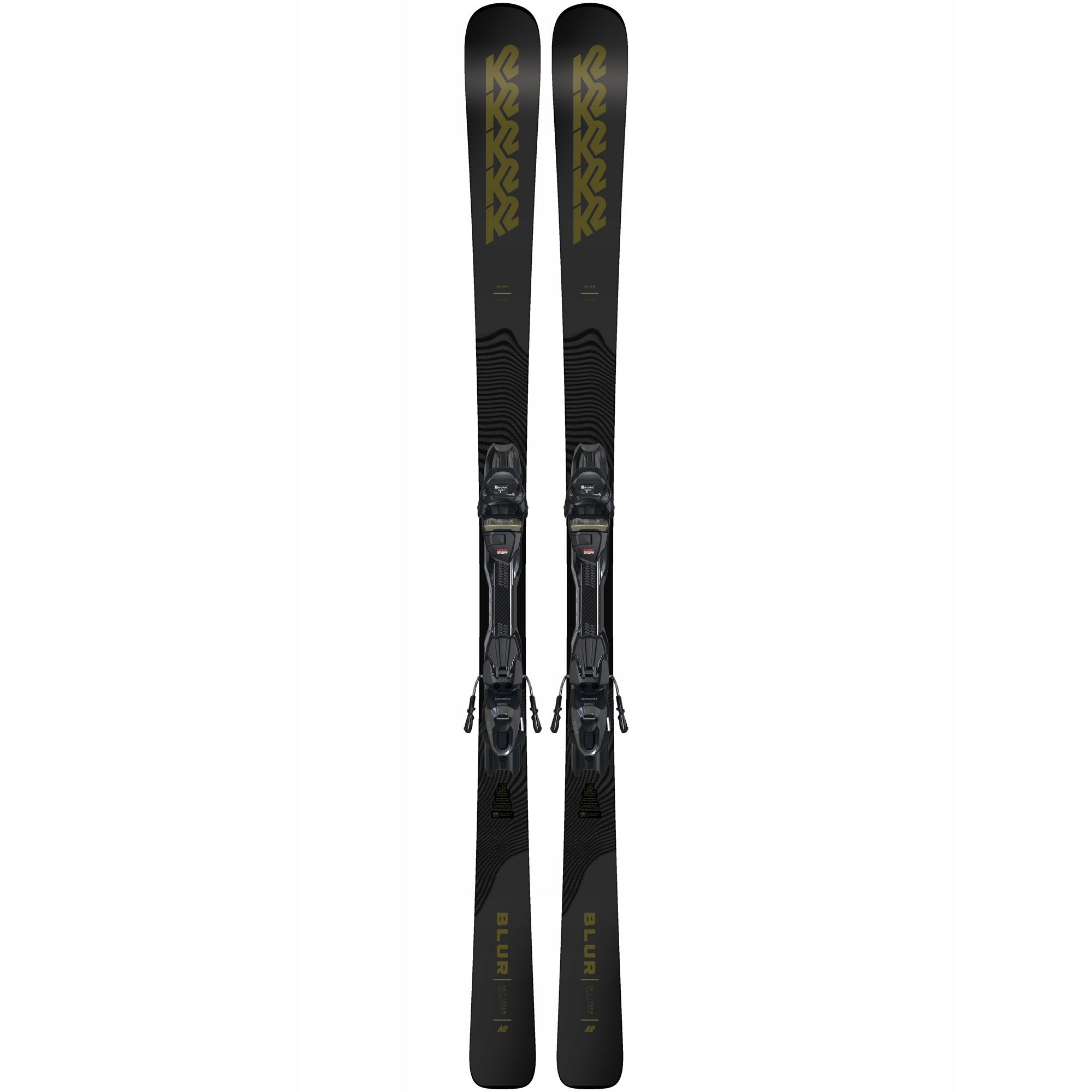 Narty zjazdowe męskie K2 Blur 74 zestaw z wiązaniami Marker dł. 155cm