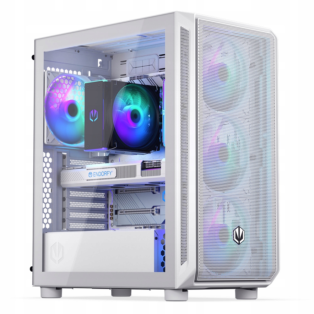 Obudowa Endorfy Arx 500 White Argb, 4x140 mm Argb wentylatory, do 350mm Gpu