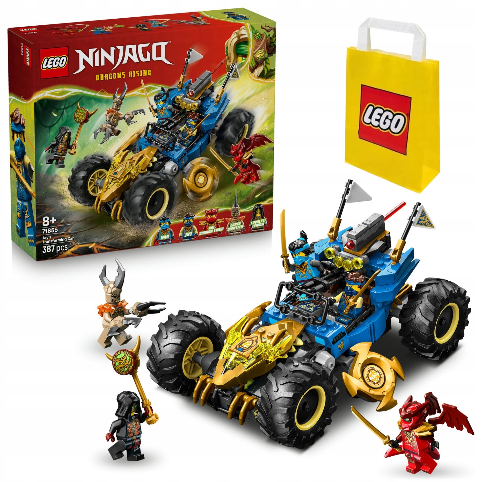 Lego Ninjago 71856 Jay A Jeho Transformující Se Auto Věk 7+ Taška