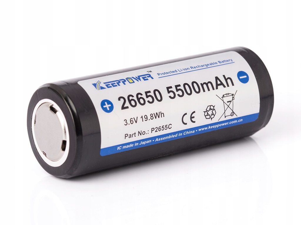 

Keeppower 26650 5500mAh 3,6V 3,7V Pcb